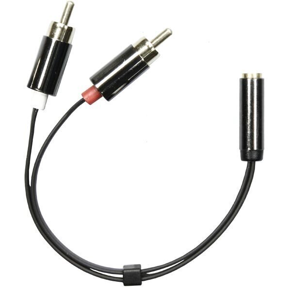 Deltaco AUD-204, 3.5mm, RCA, 0.1m hind ja info | USB jagajad, adapterid | kaup24.ee