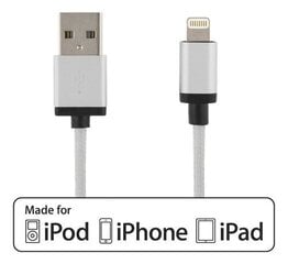 Deltaco IPLH-230F, Lightning, USB, 2м цена и информация | Кабели для телефонов | kaup24.ee