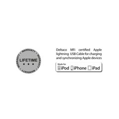Deltaco IPLH-212, USB B, Lightning, Micro USB, 1m hind ja info | Mobiiltelefonide kaablid | kaup24.ee