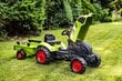 Pedaalidega pealeistutav traktor haagisega Falk Claas Arion 2041C, roheline цена и информация | Poiste mänguasjad | kaup24.ee