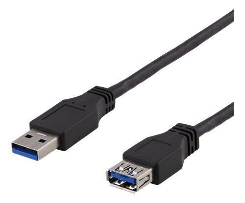 Deltaco USB3-242, USB-A, 2 m цена и информация | Kaablid ja juhtmed | kaup24.ee