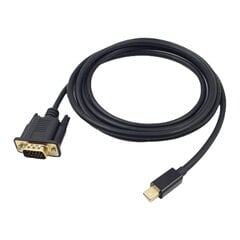 Кабель-адаптер Mini Displayport-VGA, 1,8 м, адаптер 1080P DP-VGA, HDTV-дисплей, совместимый с MacBook Air Pro цена и информация | Кабели и провода | kaup24.ee