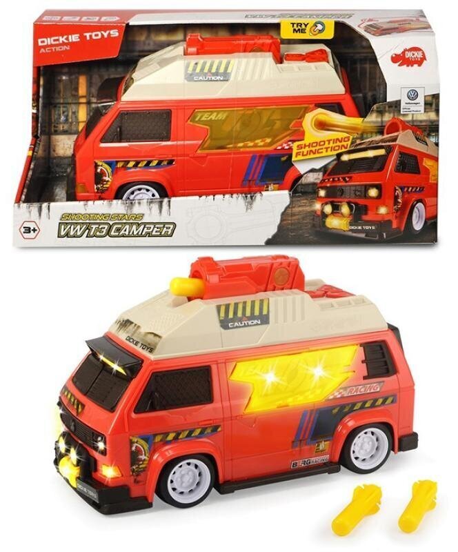Mudelauto Simba Dickie Toys VW T3 Camper Shooting Stars цена и информация | Poiste mänguasjad | kaup24.ee