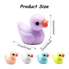 100 st Mini Resin Duck Miniatyr Duck Figurer Micro Fairy Gard Multicolor 100 Multicolor 100 цена и информация | TV - антенны | kaup24.ee