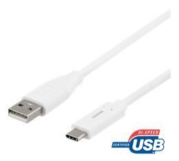 Deltaco USBC-1011M, USB C, USB A, 2 м цена и информация | Кабели для телефонов | kaup24.ee