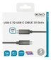 Deltaco USBC-1412M, USB C, 1m hind ja info | Mobiiltelefonide kaablid | kaup24.ee