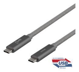 Deltaco USBC-1412M, USB C, 1m hind ja info | Mobiiltelefonide kaablid | kaup24.ee