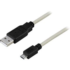 Deltaco USB-301, USB A, USB Micro B, 1м цена и информация | Кабели для телефонов | kaup24.ee