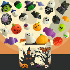 60 tk Halloween Squishy mänguasjade komplekt Antisensoorsed mänguasjad lastele Mitmevärviline 24 tk hind ja info | TV antennid | kaup24.ee