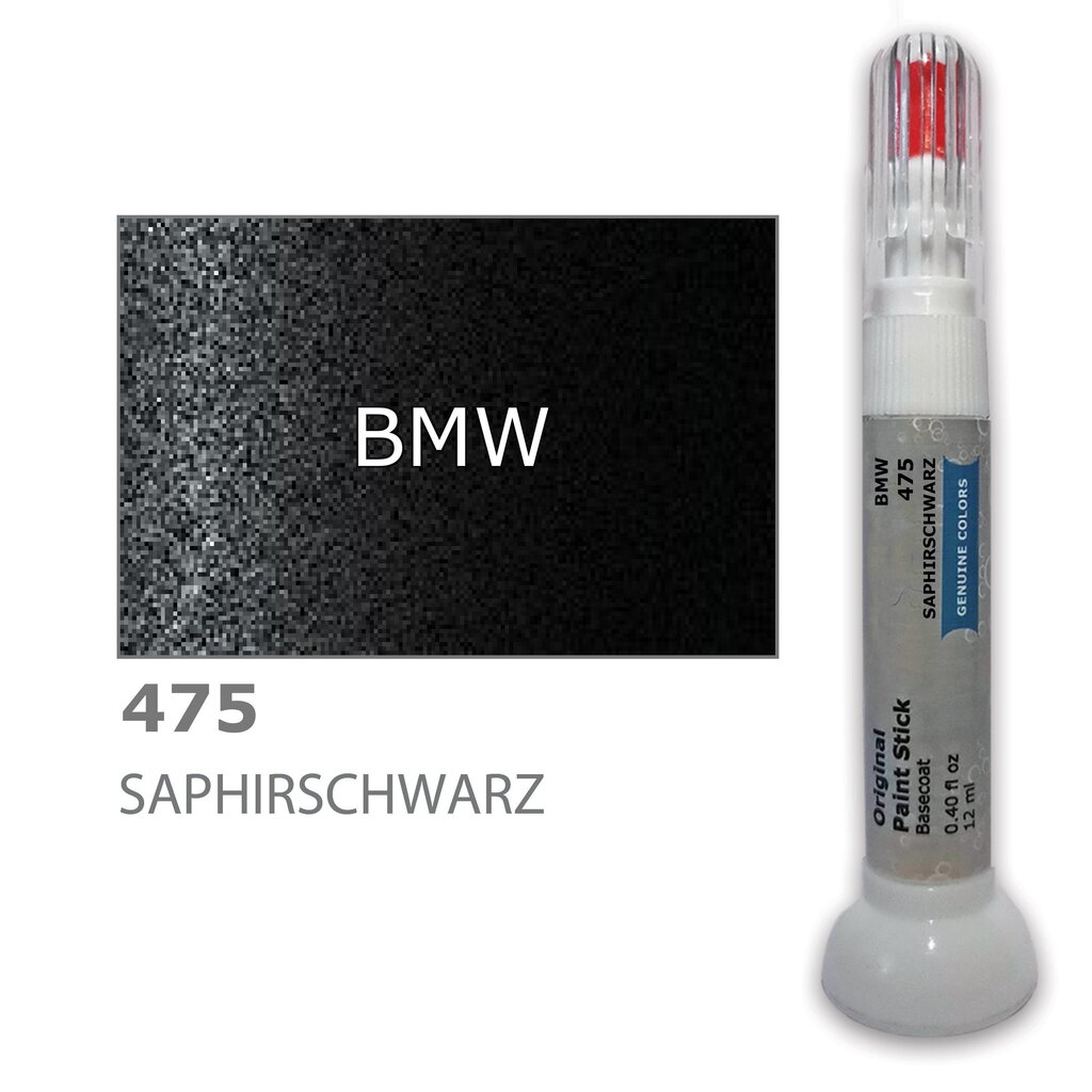 Kriimustuste parandamiseks värvikorrektor BMW 475 - SAPHIRSCHWARZ 12 ml цена и информация | Auto värvikorrektorid | kaup24.ee