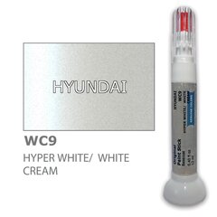 Карандаш-корректор для устранения царапин HYUNDAI WC9 - HYPER WHITE/WHITE CREAM 12 ml цена и информация | Автомобильная краска | kaup24.ee
