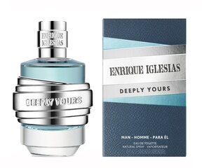 Tualettvesi Enrique Iglesias Deeply Yours Man EDT meestele, 90 ml hind ja info | Meeste parfüümid | kaup24.ee