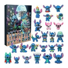 Stitch Advendikalender Box Disney Anime Figuurid Modell Nukud 24 Päeva Loendaja Kogumisobjektid Lapsed Jõulukingid Laste Mänguasjad цена и информация | Рождественские украшения | kaup24.ee