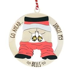 Jingle My Bell Hanging Santa Butt Ornament Christmas Hanging hind ja info | Jõulukaunistused | kaup24.ee