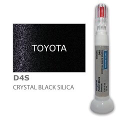 Карандаш-корректор для устранения царапин TOYOTA D4S - CRYSTAL BLACK SILICA 12 ml цена и информация | Автомобильная краска | kaup24.ee