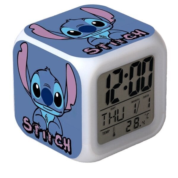 Lilo ja Stitch LED Stitch Cartoon värviline äratuskell hind ja info | Raadiod ja äratuskellad | kaup24.ee