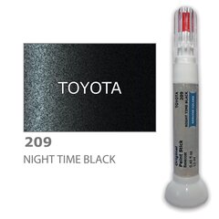 Карандаш-корректор для устранения царапин TOYOTA 209 - NIGHT TIME BLACK 12 ml цена и информация | Автомобильная краска | kaup24.ee