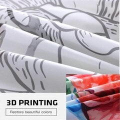 Y999 Voodilinad Karupoeg Puhh Multikas 3D Printimine Voodipesu Komplekt 100% Polüe_240x260cm 94x102in hind ja info | Voodipesu | kaup24.ee