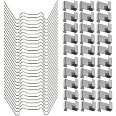 100 tk kasvuhooneklambrid klaasile, kasvuhoone tuul roostevabast terasest hind ja info | Käsitööriistad | kaup24.ee