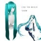 Hatsune Miku parukas Cosplay peoparukas 2 hobusesabaga pikad sirged parukad Halloweeni karnevali rekvisiidid цена и информация | Karnevali kostüümid | kaup24.ee