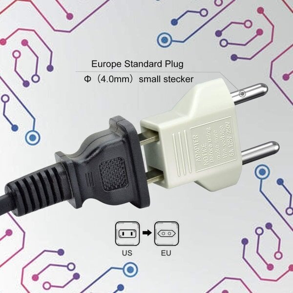 USA-ELi adapter, [6-pakendis] 2-kontaktiline CN Hiina USA-Ameerika 2-kontaktiga EL цена и информация | Kaitse- ja pesuvahendid matkavarustusele | kaup24.ee