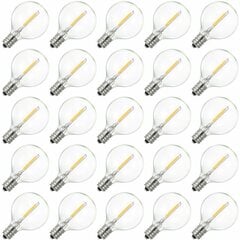 G40 LED Globe pirn AC230V, E12 alus, IP44 veekindel, soe valge, ideaalne kodu kaunistamiseks, pidudeks, pulmadeks. цена и информация | Настенные светильники | kaup24.ee