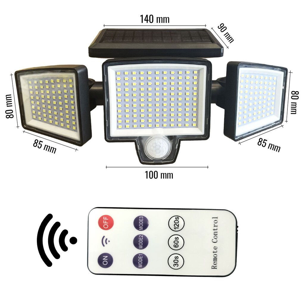 Päikeselamp LED P60262 цена и информация | Seinavalgustid | kaup24.ee