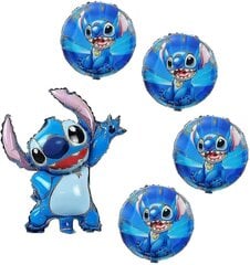 5 tk Lilo ja Stitch õhupallid: Lilo ja Stitch peokaunistused hind ja info | Õhupallid | kaup24.ee