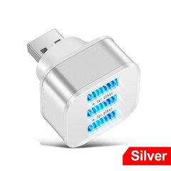 3-pordiline USB-pesa jaoturi adapter USB 3in1 2.0 mitme USB-liidese sisendiga auto USB-laiendi auto elektroonikatarvikud цена и информация | Адаптеры и USB-hub | kaup24.ee