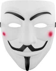 Udekit häkkeri anonüümne mask Gold V jaoks Vendetta mask lastele naistele meestele Halloweeni peokostüüm Cosplay Gold hind ja info | Ventilaatoriga valgustid | kaup24.ee