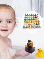 24/36 tk. kummipartide vannimänguasjad 1–3-aastastele väikelastele, erinevad Duckies Bathtime pehmed beebibasseinimänguasjad, sünnipäevakingitused hind ja info | Mänguasjad (vesi, rand ja liiv) | kaup24.ee