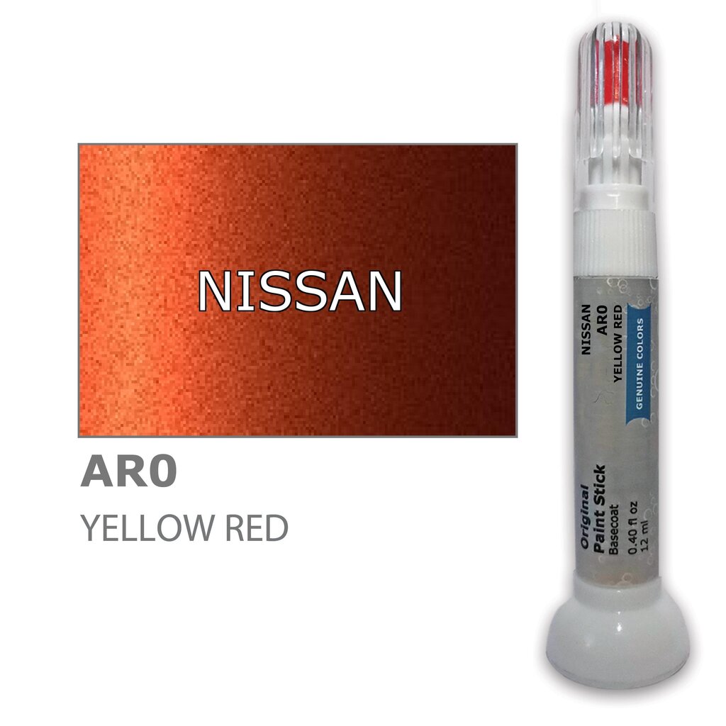 Kriimustuste parandamiseks värvikorrektor NISSAN AR0 - YELLOW RED 12 ml hind ja info | Auto värvikorrektorid | kaup24.ee