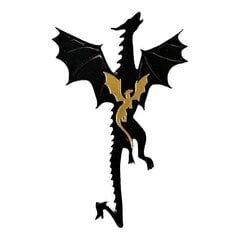 Lõbusad draakonid järjehoidja Black &amp; Gold Dragons raamatumärk raamatusõpradele Uudsed kingitused täiskasvanutele lastele цена и информация | Закладки для книг | kaup24.ee