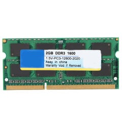 Оперативная память XIEDE DDR3, мощная, стабильная производительность, быстрый отклик, долговечность, быстрое рассеивание тепла, портативная память для ноутбука, 1600 МГц, 2 ГБ цена и информация | Компьютерные вентиляторы | kaup24.ee