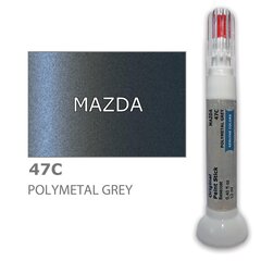 Карандаш-корректор для устранения царапин MAZDA 47C - POLYMETAL GREY 12 ml цена и информация | Автомобильная краска | kaup24.ee