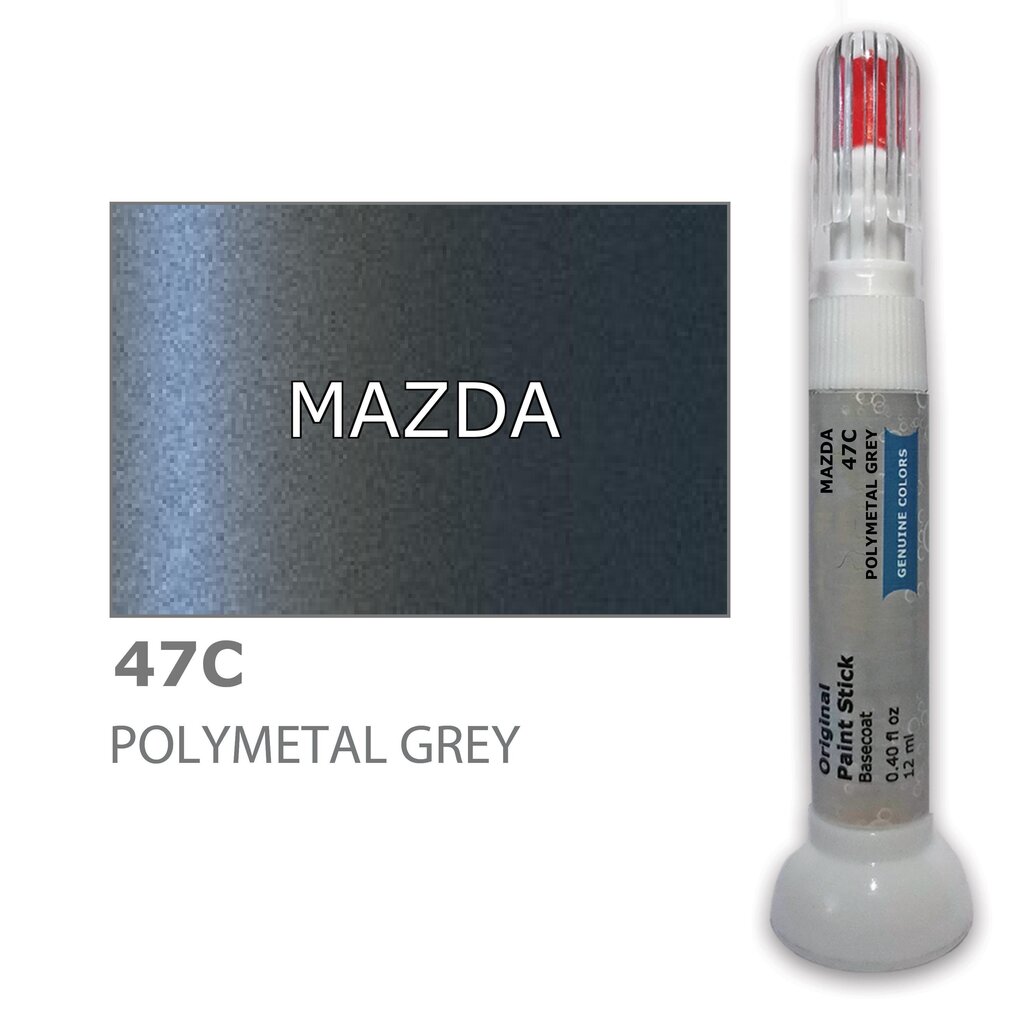 Kriimustuste parandamiseks värvikorrektor MAZDA 47C - POLYMETAL GREY 12 ml цена и информация | Auto värvikorrektorid | kaup24.ee