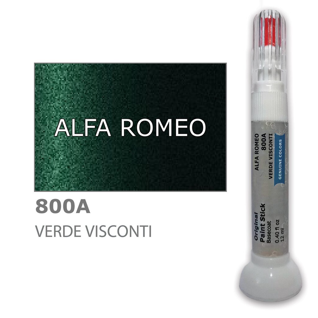 Kriimustuste parandamiseks värvikorrektor ALFA ROMEO 800A - VERDE VISCONTI 12 ml цена и информация | Auto värvikorrektorid | kaup24.ee