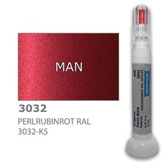 Карандаш-корректор для устранения царапин MAN 3032 - PERLRUBINROT RAL 3032-K5 12 ml цена и информация | Автомобильная краска | kaup24.ee