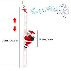 2024. aasta jõuluvana, elektriline ronimisredel, jõulupuu kaunistus sise-/väljas uusaasta kingitusteks цена и информация | Рождественские украшения | kaup24.ee