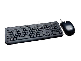 Microsoft Keyboard 600 KB-3J2-00008 USB qwerty klaviatuur + hiire komplekt hind ja info | Klaviatuurid | kaup24.ee