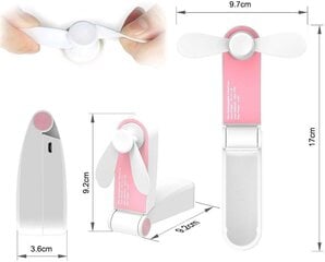 Mini taskuventilaator, kokkupandav lauaventilaator, väike kaasaskantav USB-laetav ventilaator miniventilaator, kerge isiklik USB-ventilaator koju, kontorisse ja reisimiseks hind ja info | Mängukonsoolide lisatarvikud | kaup24.ee