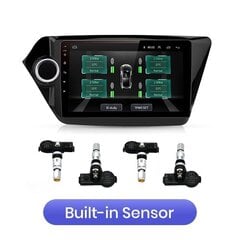 (sisseehitatud andur) USB rehvirõhu jälgimise häiresüsteem TPMS 4 sisemise anduriga Android-autode DVD-mängija navigeerimiseks цена и информация | Дополнительные принадлежности | kaup24.ee