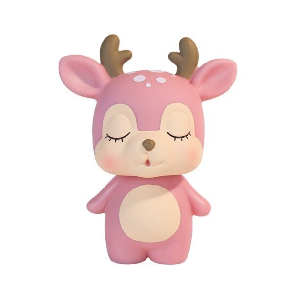 Deer Animal Piggy Bank Kids Money Piggy Bank Piggy Bank Box Töölaua ornament (roosa) hind ja info | Kardinapuud | kaup24.ee