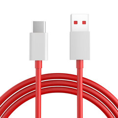 Kaasaskantav originaal Oneplus 8tpro Warp Charge Type-C armatuurkaabel 10A kiirlaadimiskaabel punane USB 1 meeter kaks hind ja info | Mobiiltelefonide kaablid | kaup24.ee