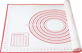 Силиконовый коврик для выпечки Силиконовый коврик для выпечки Размер 70 x 50 см Силиконовый коврик для выпечки Рабочий коврик с размером для мягких конфет, теста, пиццы Коврик для теста цена и информация | Ящики для инструментов, держатели | kaup24.ee