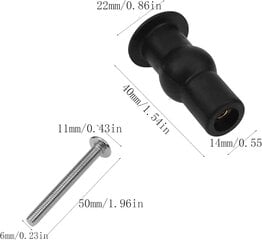 tükki WC-istme hinged, WC-poti kaane kinnituskruvid, WC-poti istme hinged, tavaline tualettpoti iste (must) hind ja info | Tööriistakastid, tööriistahoidjad | kaup24.ee