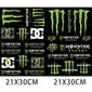 Võidusõidumootorratta Monster Energy kleebisega kiivri kleebis цена и информация | Mootorratta kiivrid | kaup24.ee