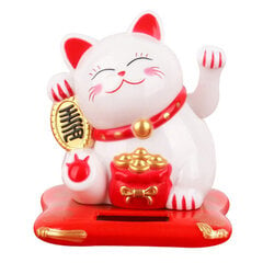 Solar Lucky Cat Autodekoratsioon Kook Küpsetamine Uusaasta kaunistused valge цена и информация | Рождественские украшения | kaup24.ee