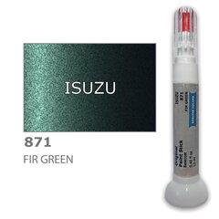 Карандаш-корректор для устранения царапин ISUZU 871 - FIR GREEN 12 ml цена и информация | Автомобильная краска | kaup24.ee