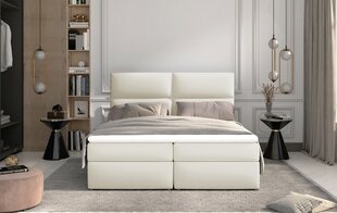 Кровать NORE Amber, 180x200 см, кремовая цена и информация | Кровати | kaup24.ee